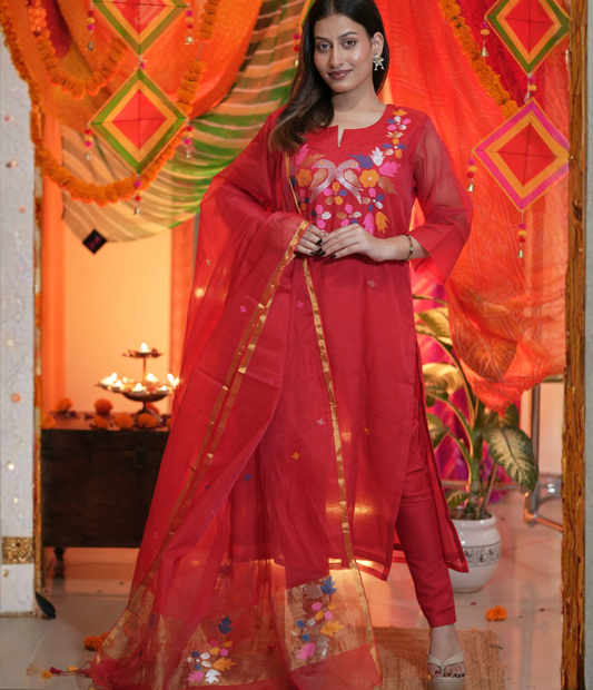 Kasturi Kurta Dupatta Set