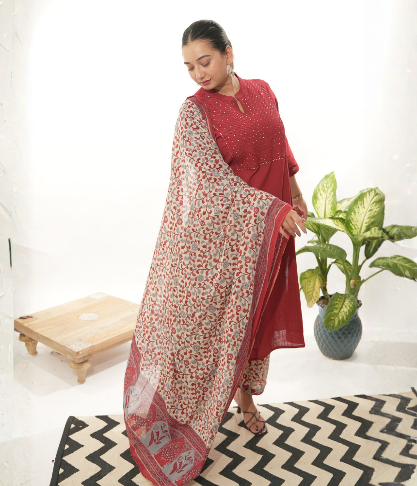 Śāradā Cotton Suit Set