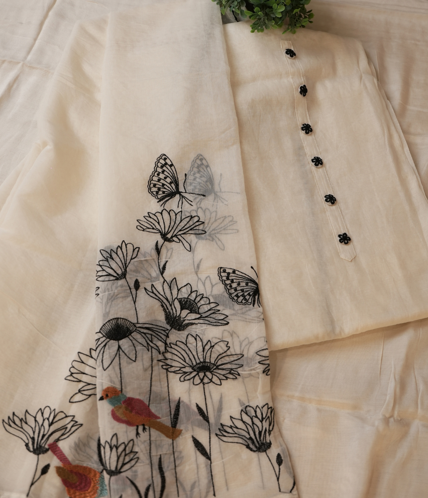 Ruhani Unstitched Suit Set