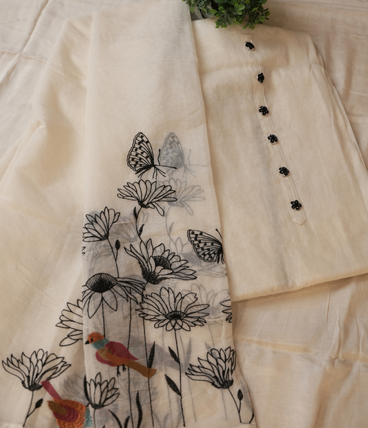 Ruhani Unstitched Suit Set