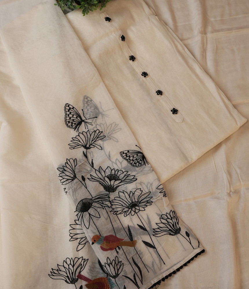Ruhani Unstitched Suit Set