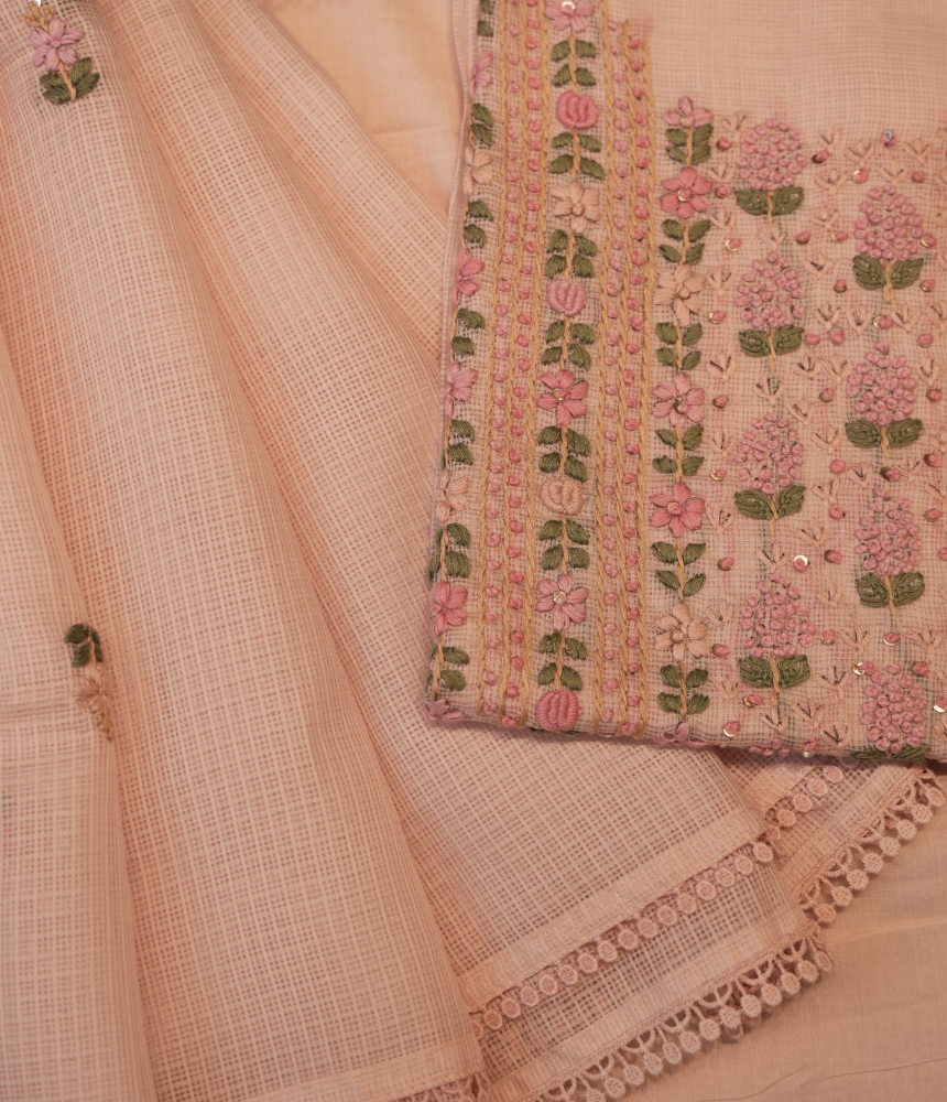 Gulnaar Unstitched Suit Set