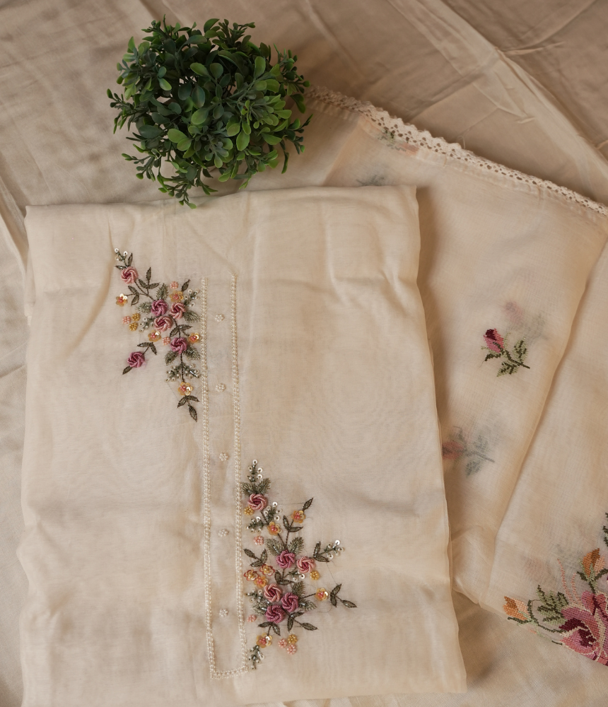 Aabroo Unstitched Suit Set