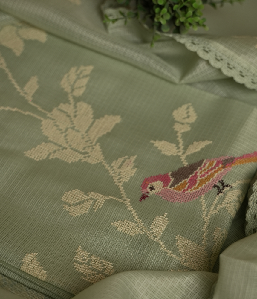 Kesarva  Unstitched Suit Set