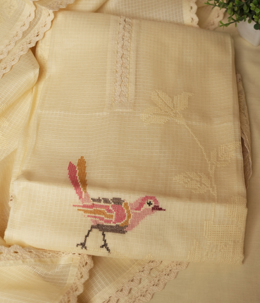Kesarva  Unstitched Suit Set