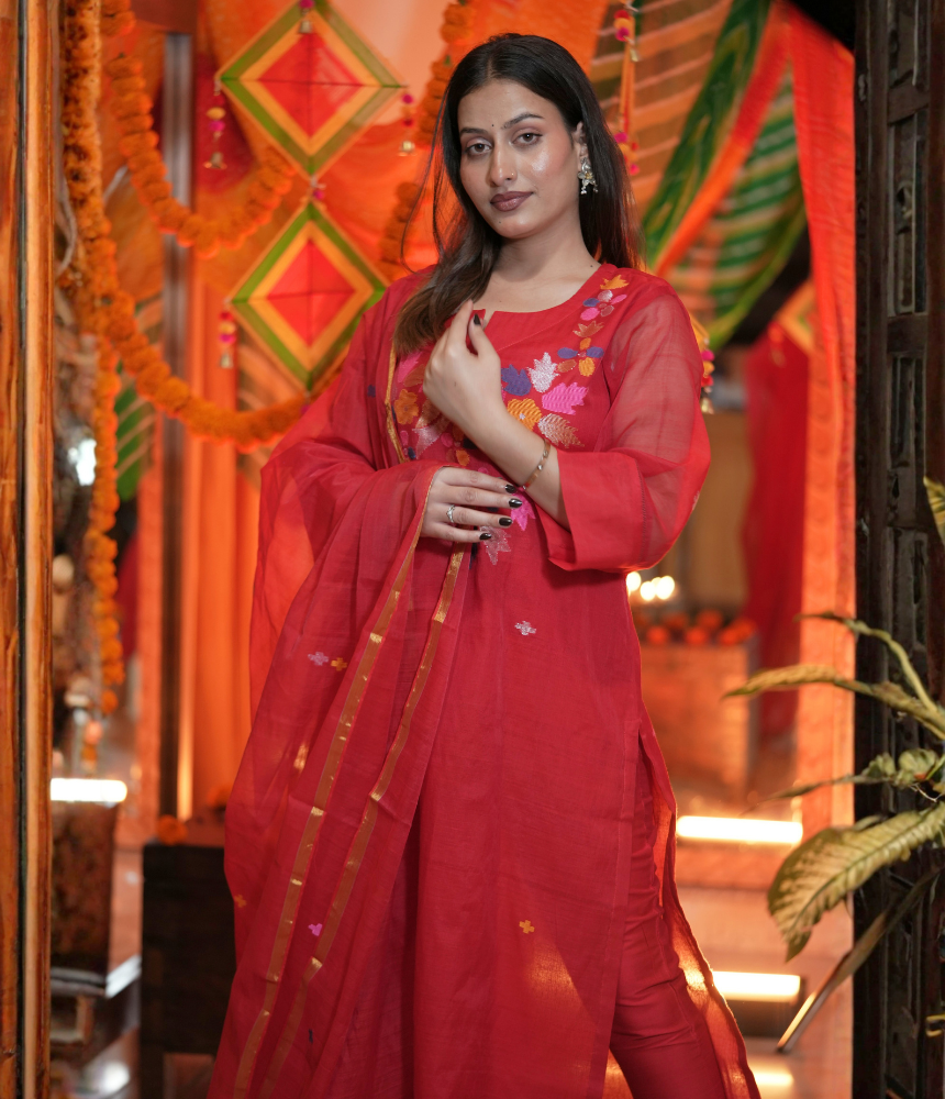 Kasturi Kurta Dupatta Set