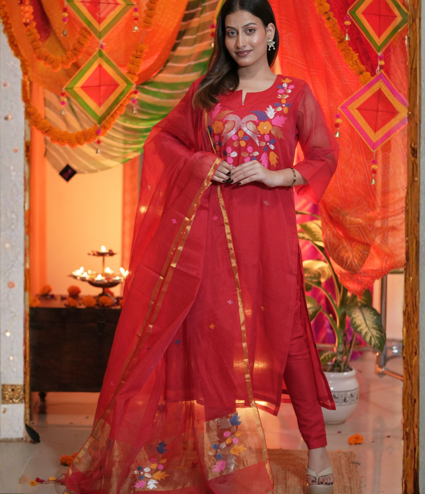 Kasturi Kurta Dupatta Set