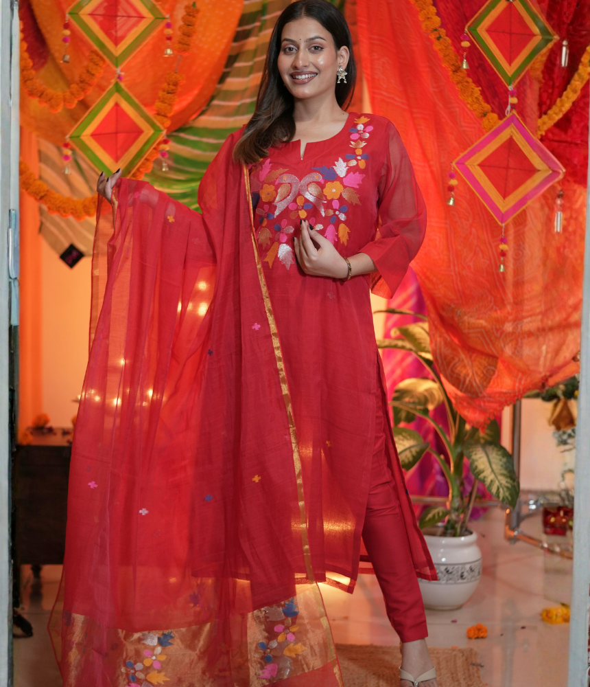 Kasturi Kurta Dupatta Set