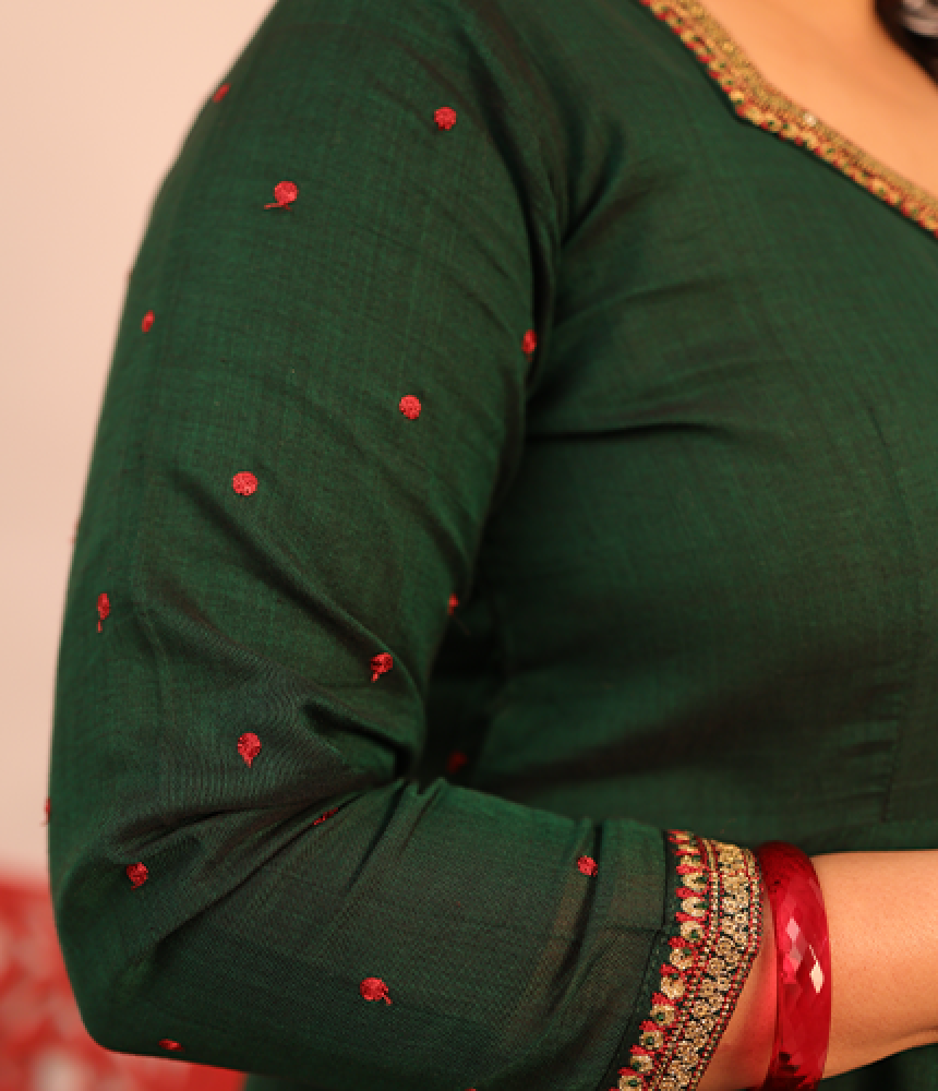Bindu Handloom Cotton Complete Suit Set
