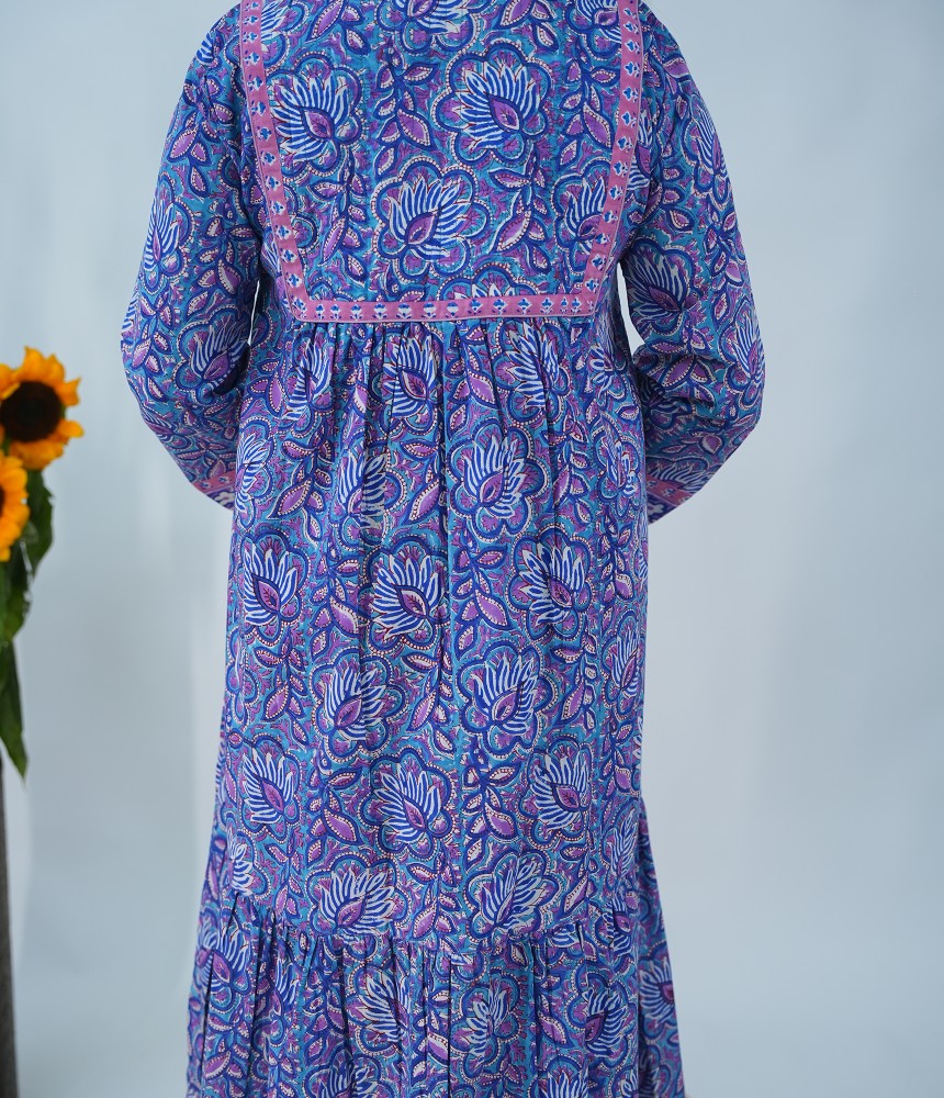 BlushBloom Cotton Dress