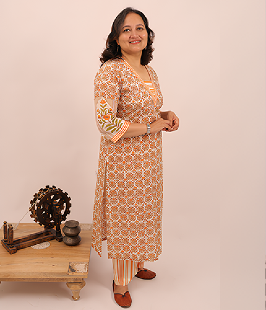 Shubha Cotton Kurta Pant Set