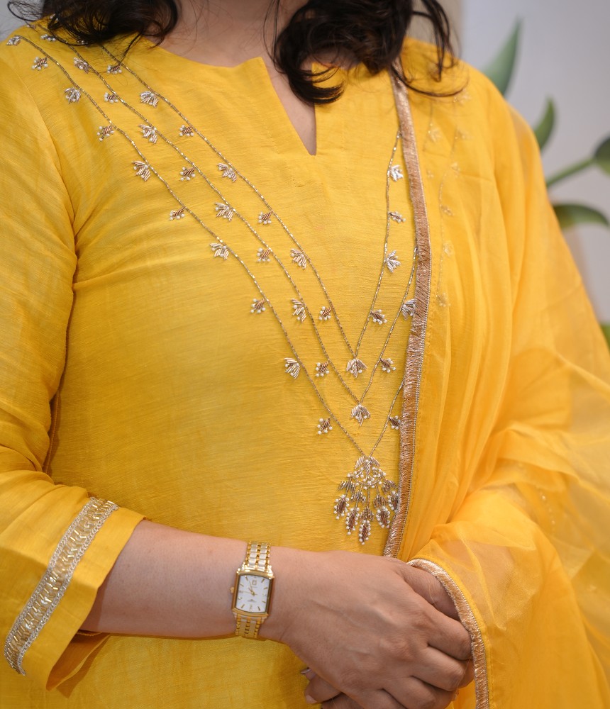 Surabhi Premium Linen Silk Suit Set