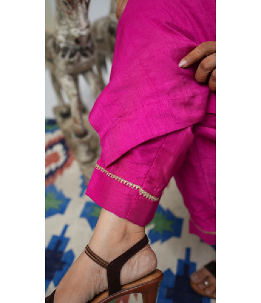 Svasti Cotton Silk Kurta Bottom Set