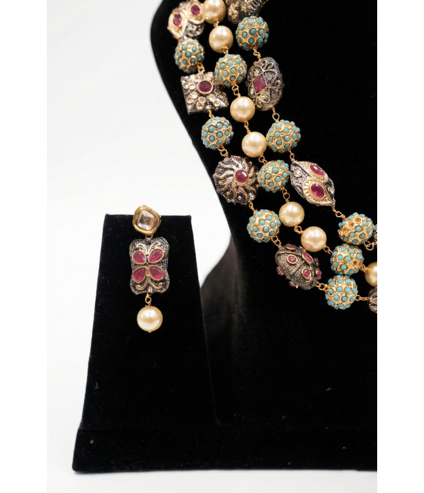 Yasmin Jadau Mala Set