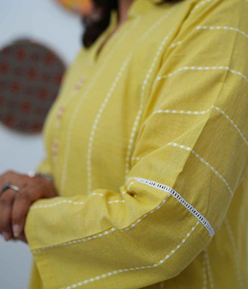 Handloom Cotton Kurta Pant Set