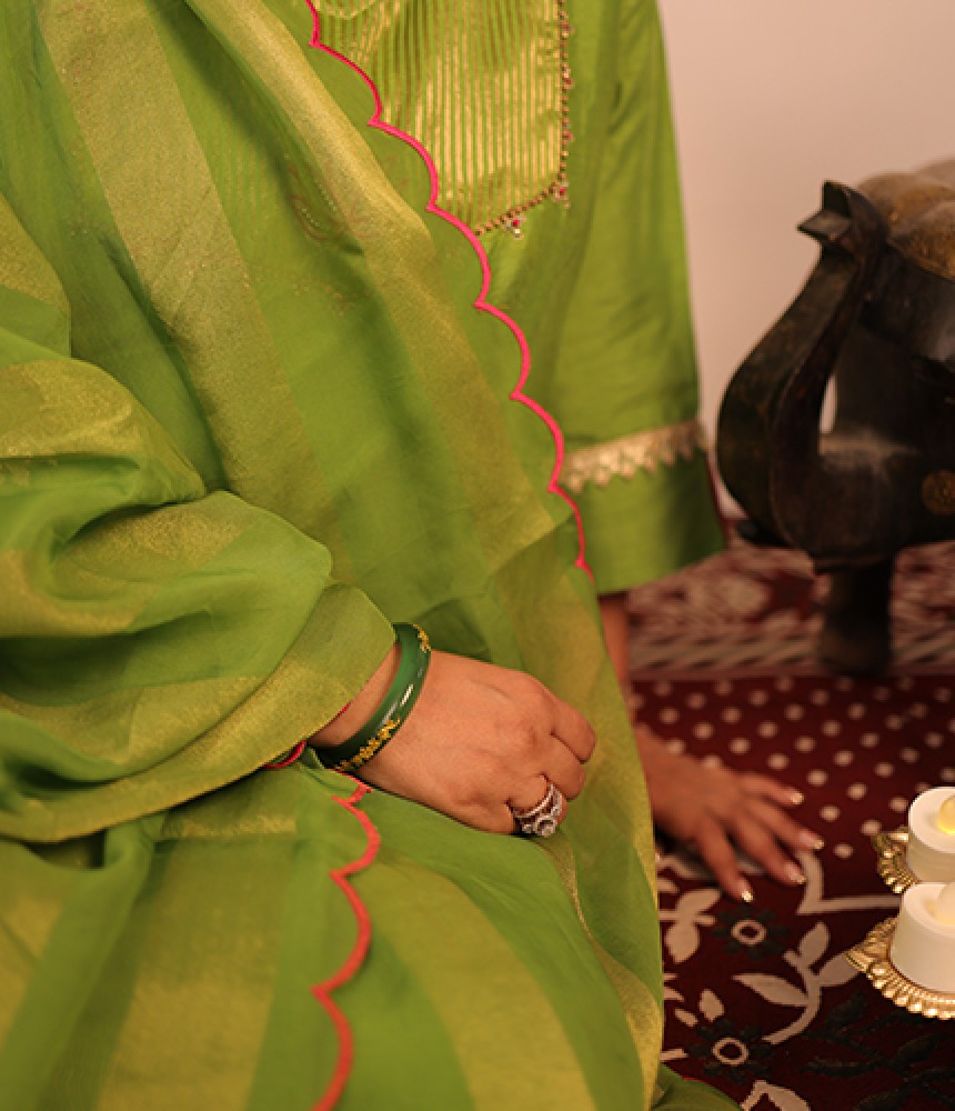 Shobha Cotton Silk Complete Suit Set