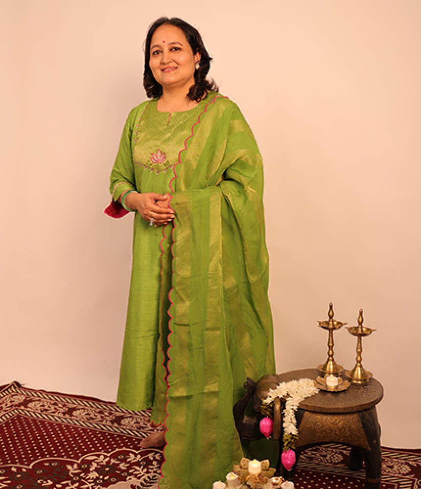 Shobha Cotton Silk Complete Suit Set