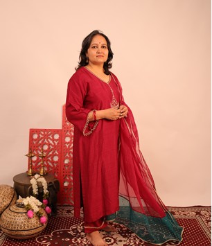 Chitrani Cotton Silk Complete Suit Set