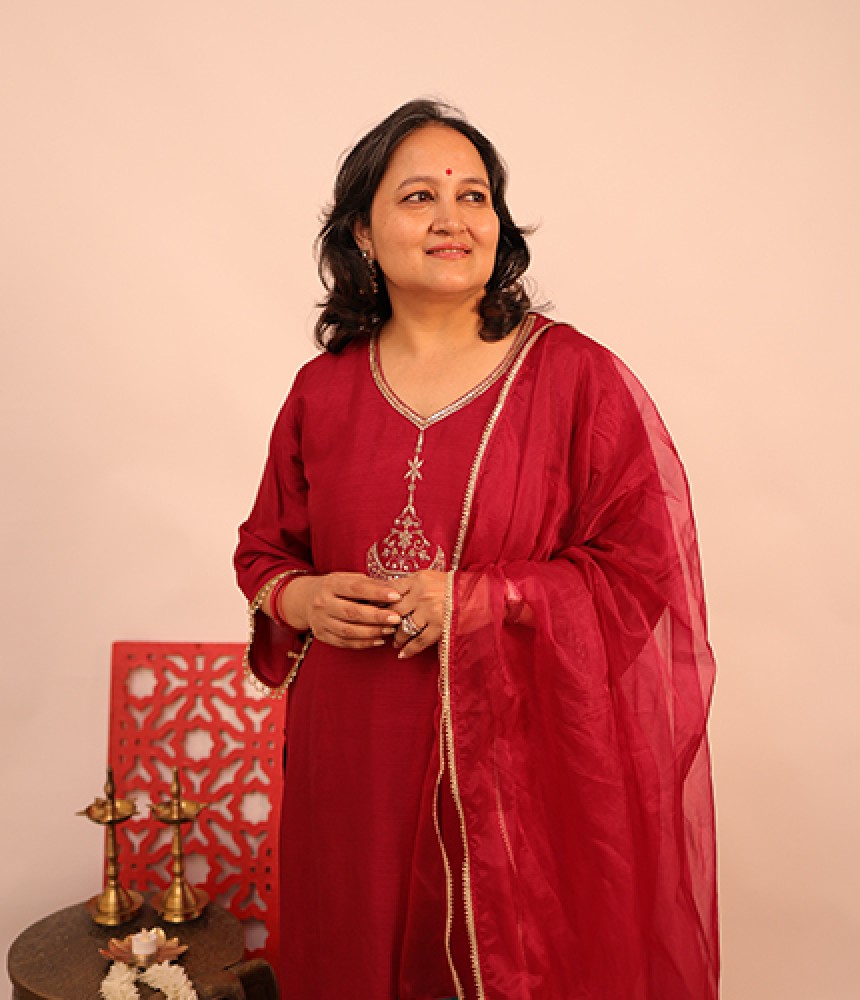 Chitrani Cotton Silk Complete Suit Set