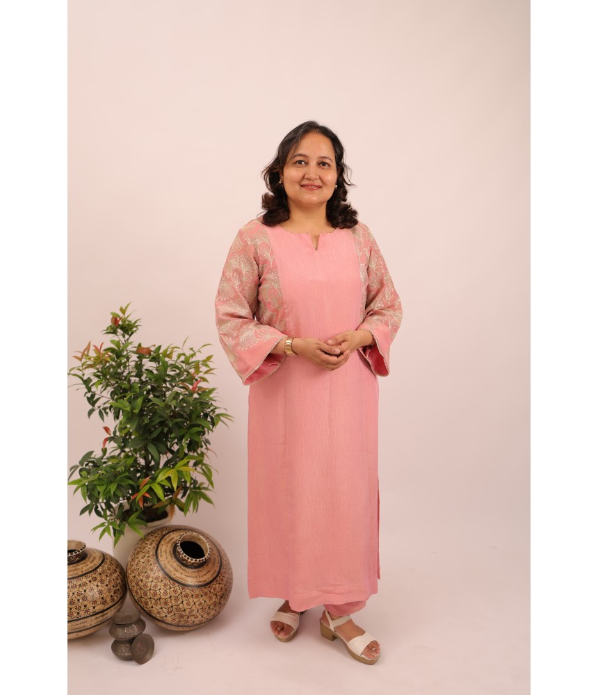 Pankaj Tissue Kurta Pant Set