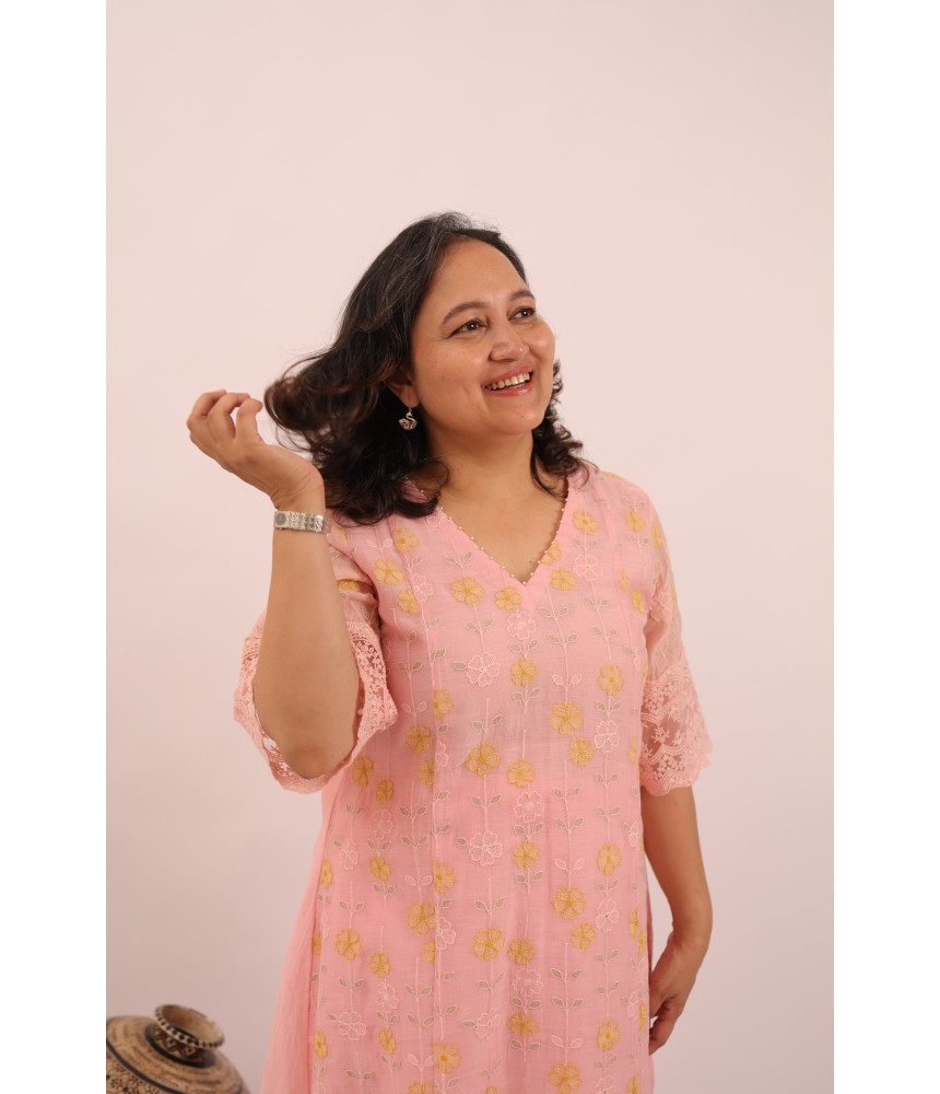 Lyra Mul Chanderi Co-ord Set