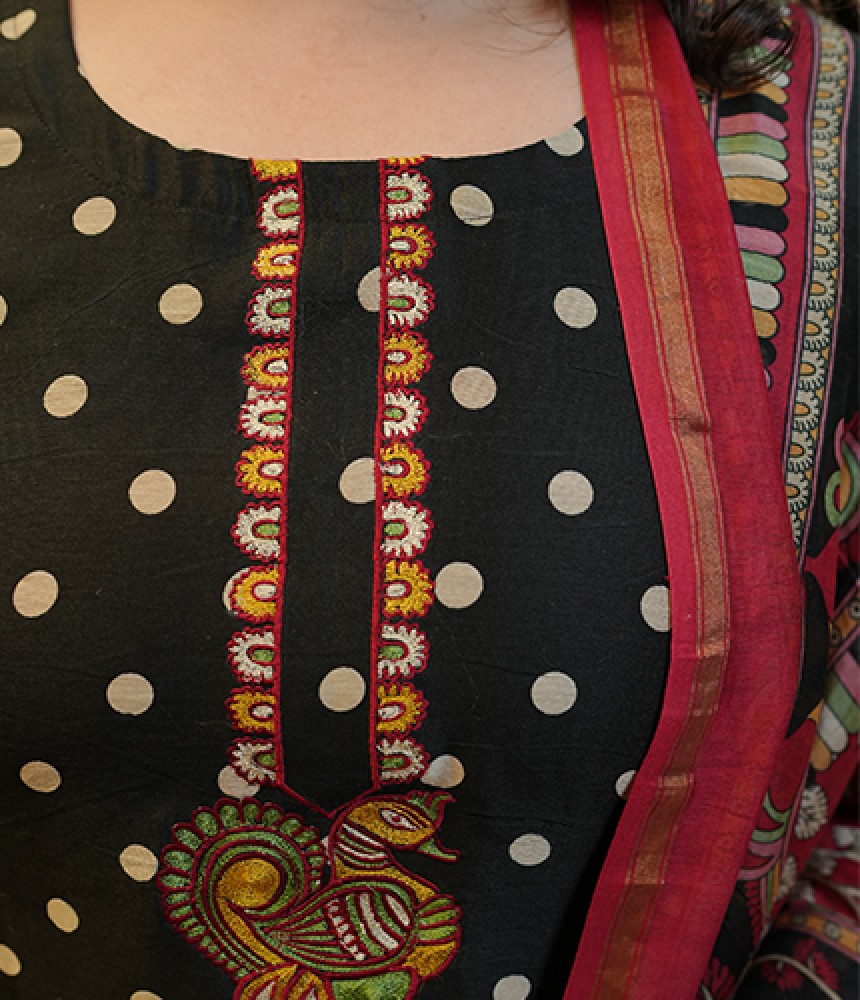 Shloka Maheshwari Silk Suit Set