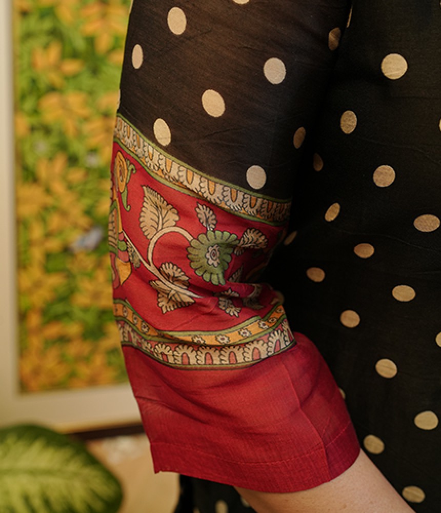 Shloka Maheshwari Silk Suit Set