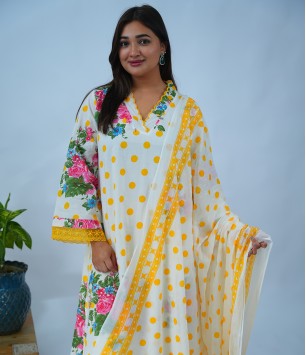 Phullita Pushpa Cotton Complete Suit Set