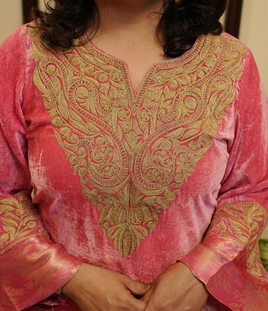 Prerna Velvet Kurta Bottom Set