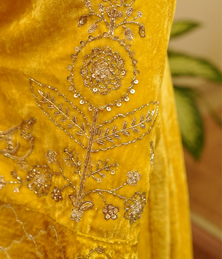 Punya Silk Valvet Kurta Bottom Set