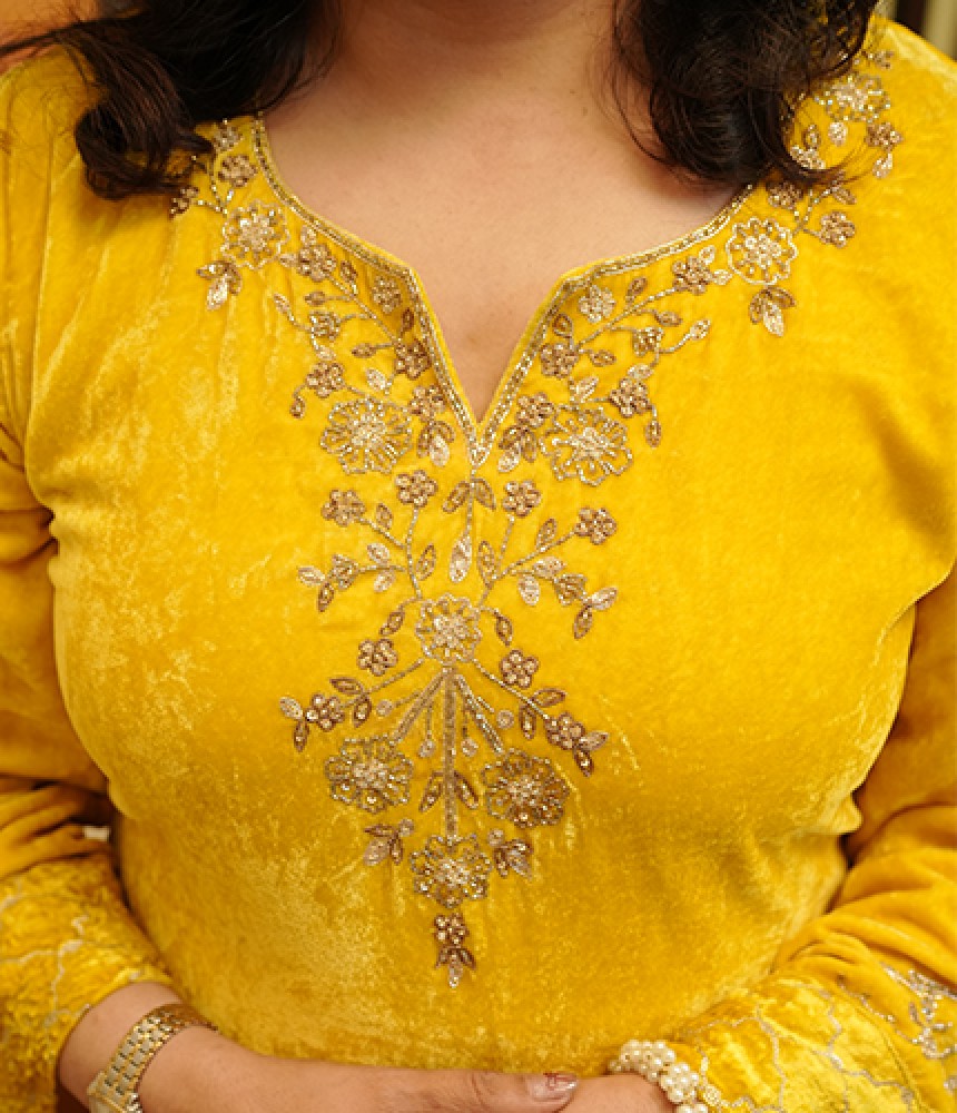 Punya Silk Valvet Kurta Bottom Set