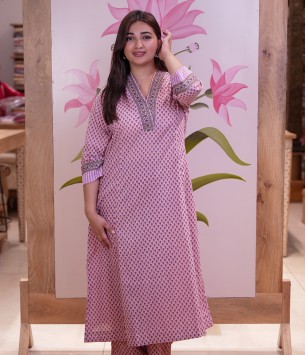 Pihu Cotton Kurta Set